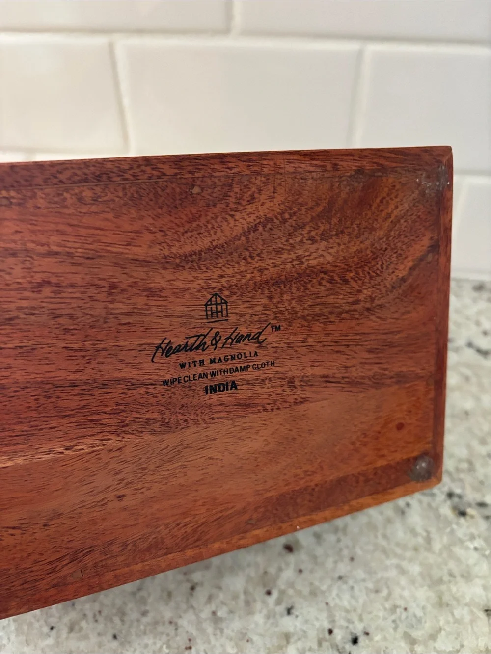 Heart & Hand with Magnolia wood recipe box
